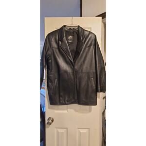 M S Maxima M Black Leather Jacket